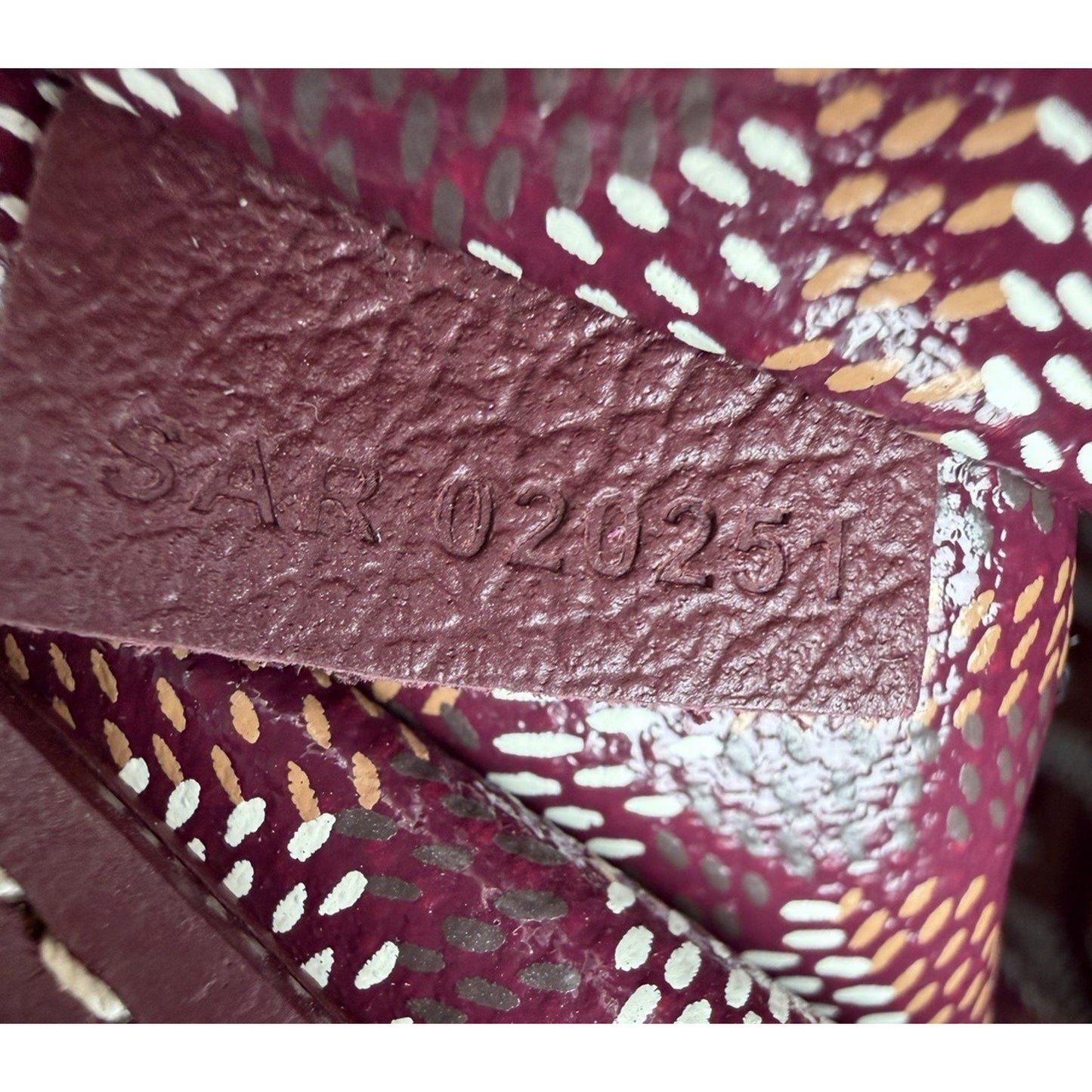 Goyard Sac Rouette PM Bag in Burgundy Goyardine Coated Canvas E1