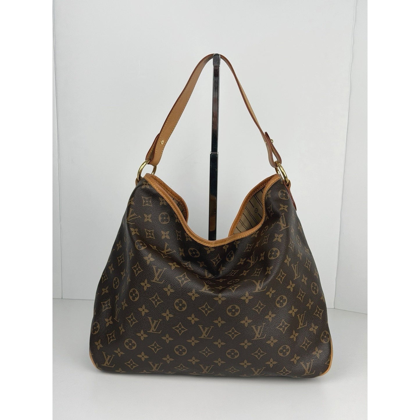 Louis Vuitton Delightful MM Tote Bag in Brown Signature Monogram Canvas 2011 S