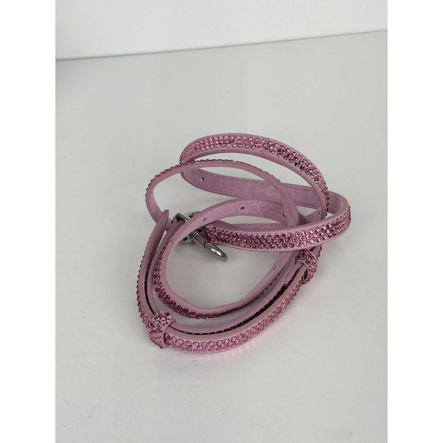 Balenciaga Strass Suede Hourglass Top Handle Bag XS in Pink B1