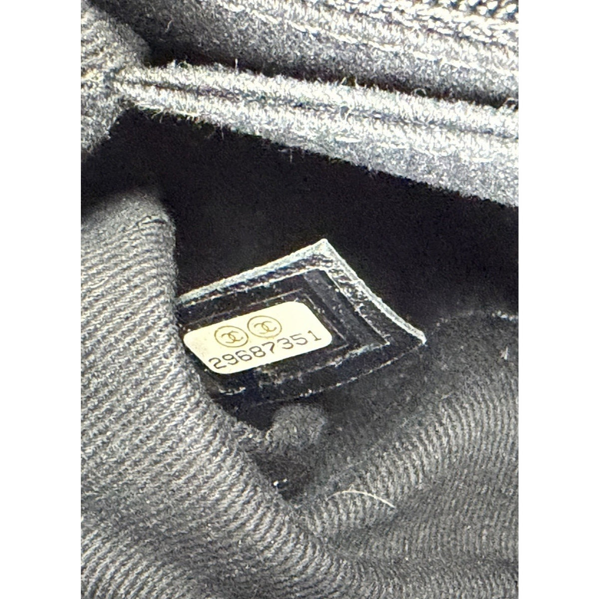 Chanel Coco Handle Flap Bag Small in Charcoal Gray Aged Calfskin Leather 2019 C4