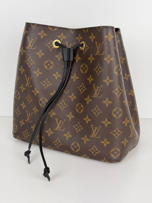 Louis Vuitton NeoNoe Bag MM in Brown LV Monogram Coated Canvas NFC B-6