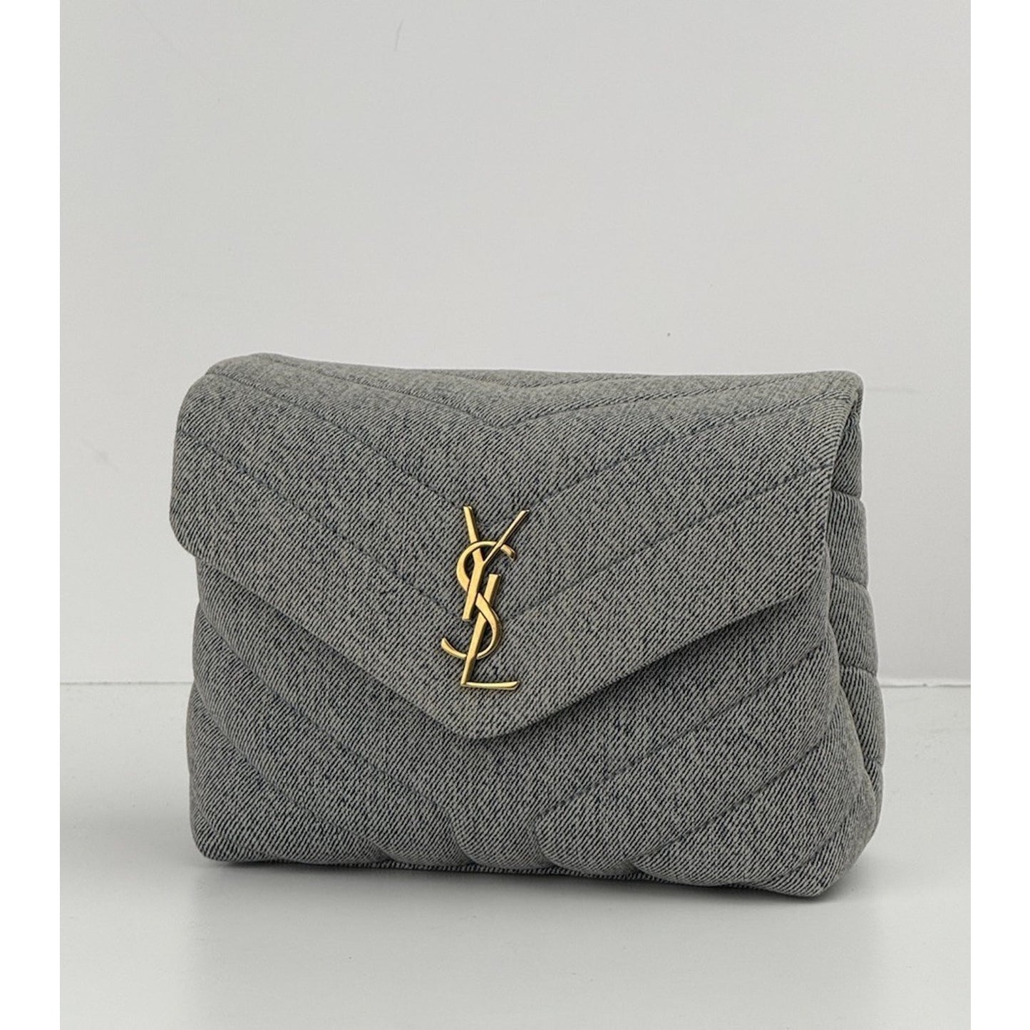 Saint Laurent LouLou Denim Toy Shoulder Bag