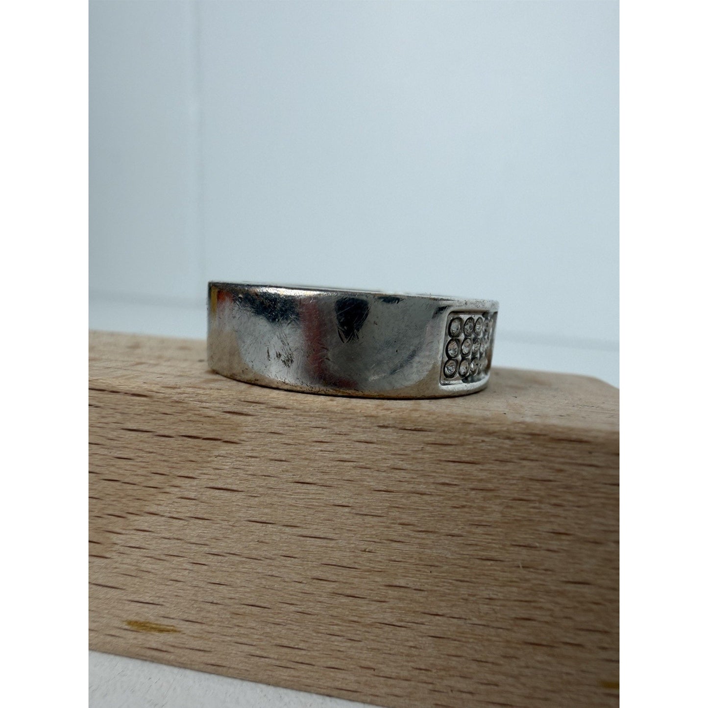 Fendi F Is Fendi Ring Palladium-Finish Metal Size 8 K1