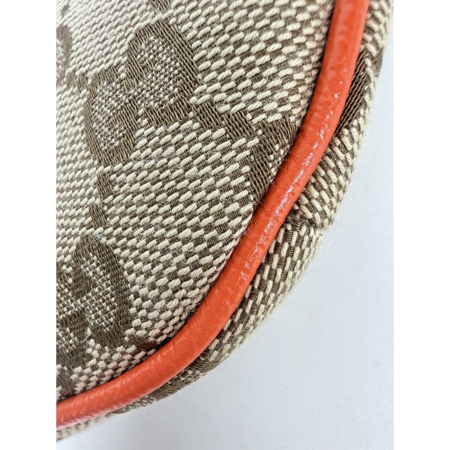 Gucci x The North Face Waist Belt Bag Beige Canvas & Orange Leather S08