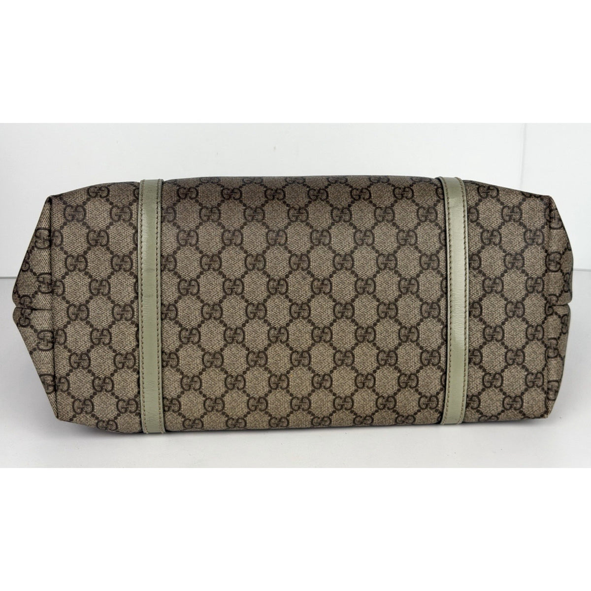 Gucci Joy Tote Shoulder Bag Medium in Brown GG Supreme Monogram Coated Canvas S