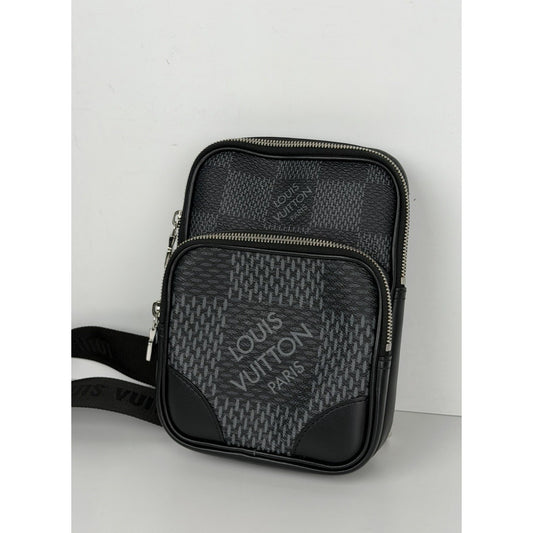 Louis Vuitton Amazone Sling Bag Damier Graphite 3D Coated Canvas NFC 2021 C3