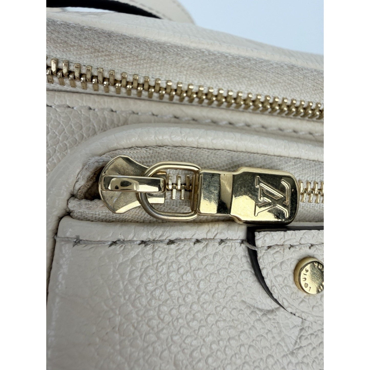 Louis Vuitton Mini Bumbag in Cream Embossed Monogram Empreinte Leather NFC U1