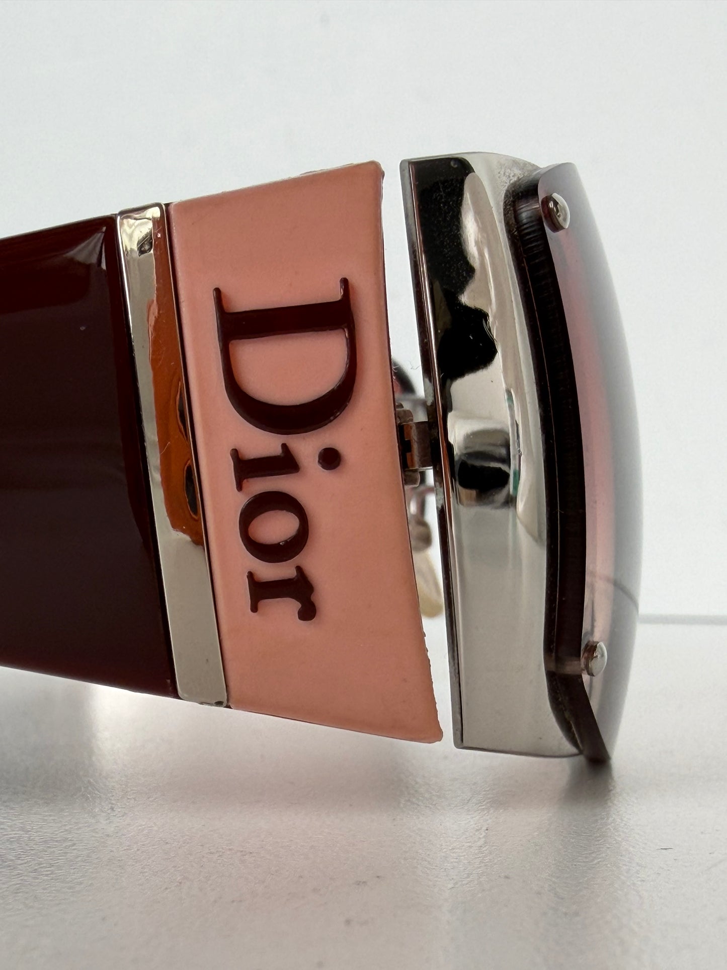 Christian Dior Subdior Sunglasses Vintage in Burgundy Frame with Red Ombre Lenses YK-3
