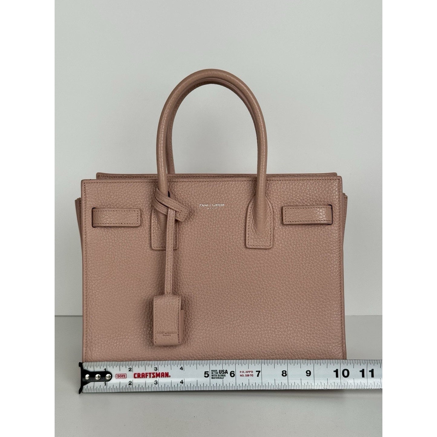 Saint Laurent Baby Sac de Jour Blush Pink Leather Handbag