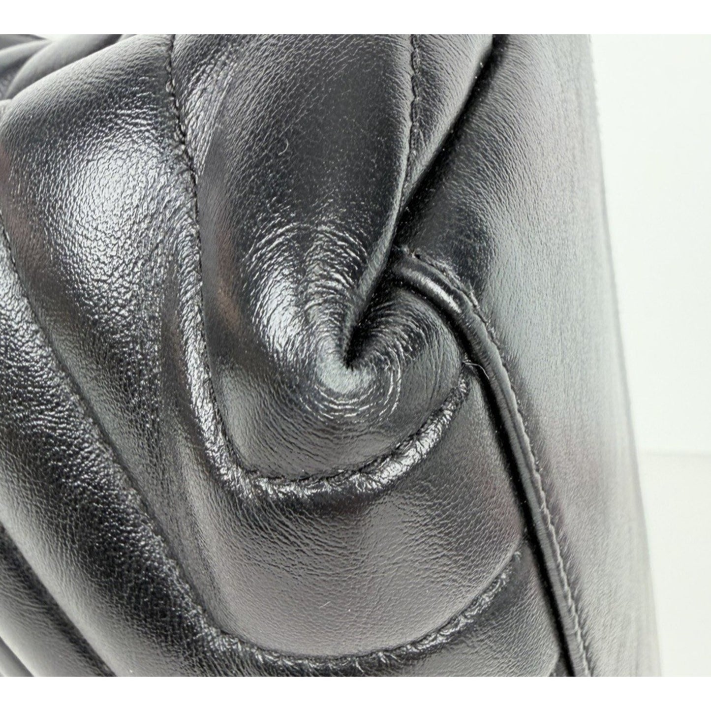 Saint Laurent Y Quilted Monogram Small Loulou Shopper Tote Bag Black Leather C8
