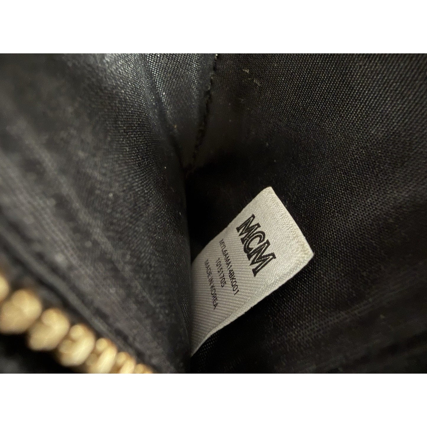 MCM Leather Trifold Continental Wallet in Black