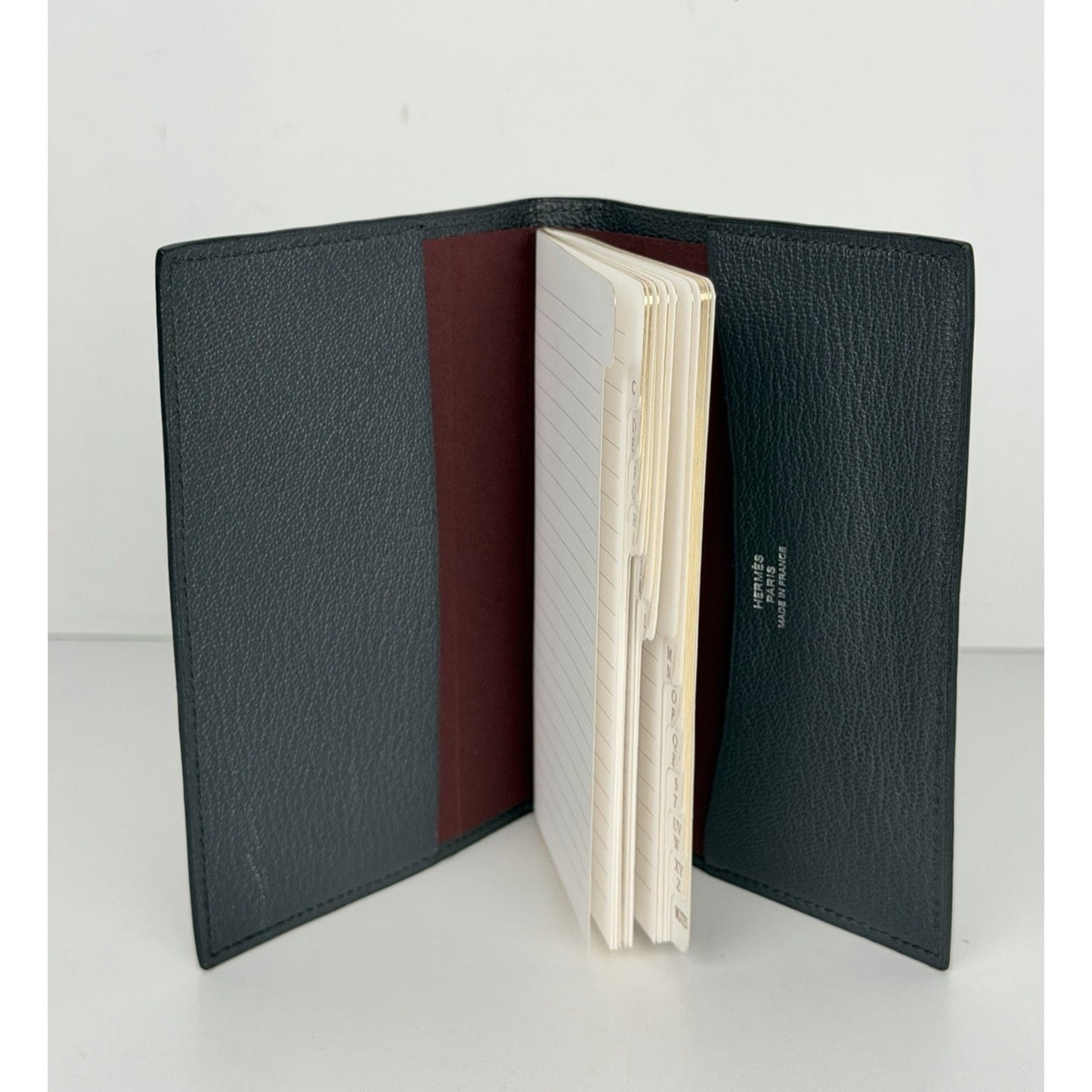 Hermes Simple GM Agenda Cover in Black Grained Leather 2015