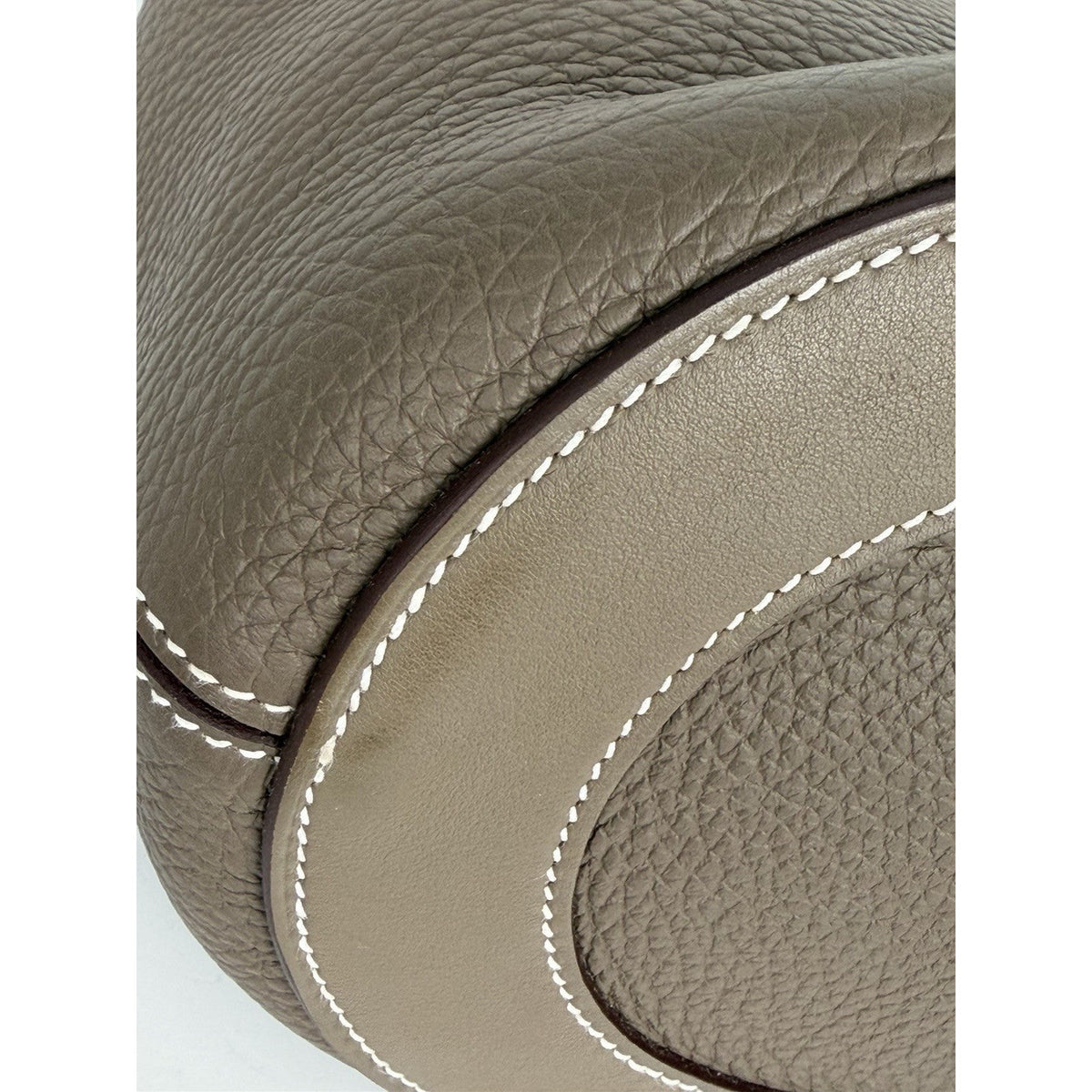 Hermes In-the-Loop 18 Top Handle Bag in Etoupe Leather Silver Hardware 2023 F1