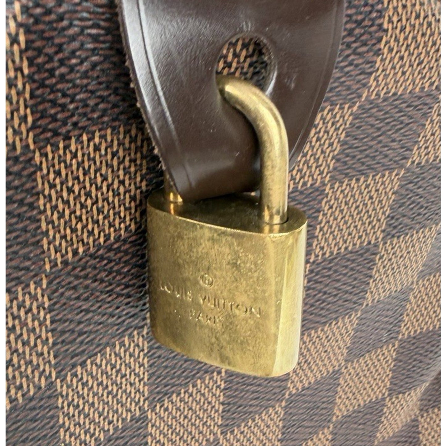 Louis Vuitton Speedy 30 Bag in Damier Ebene Coated Canvas 2012 B9