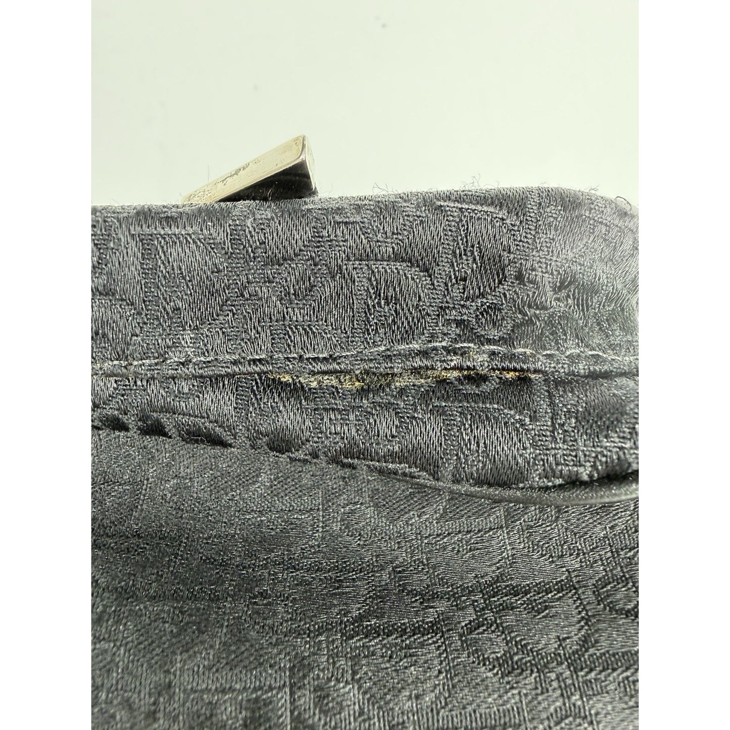 Christian Dior Vintage Diorissimo Multi-Pocket Shoulder Bag Black Canvas 2005 S7