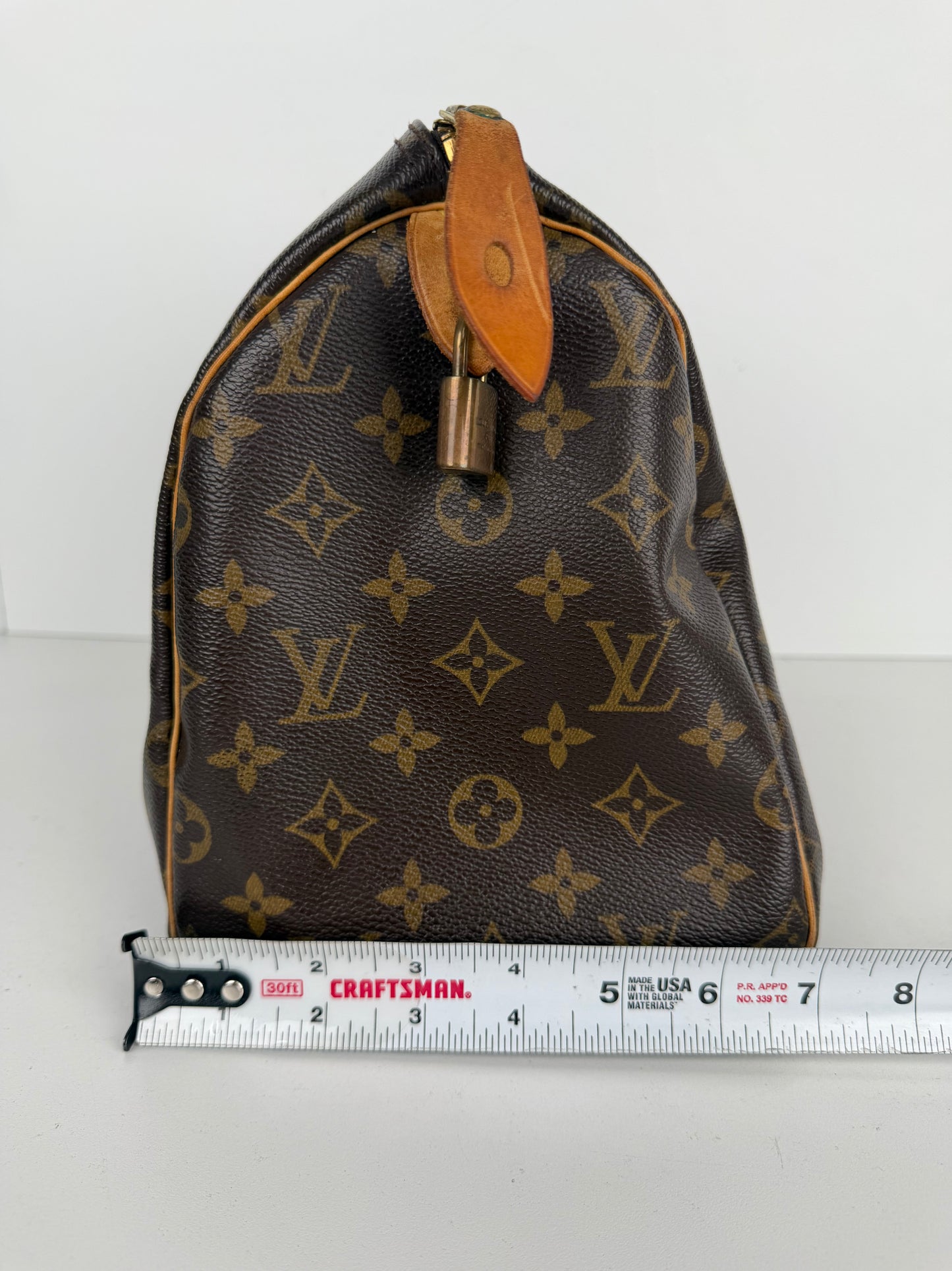 Louis Vuitton Speedy 30 Handbag Vintage in LV Monogram Coated Canvas 2006 YS