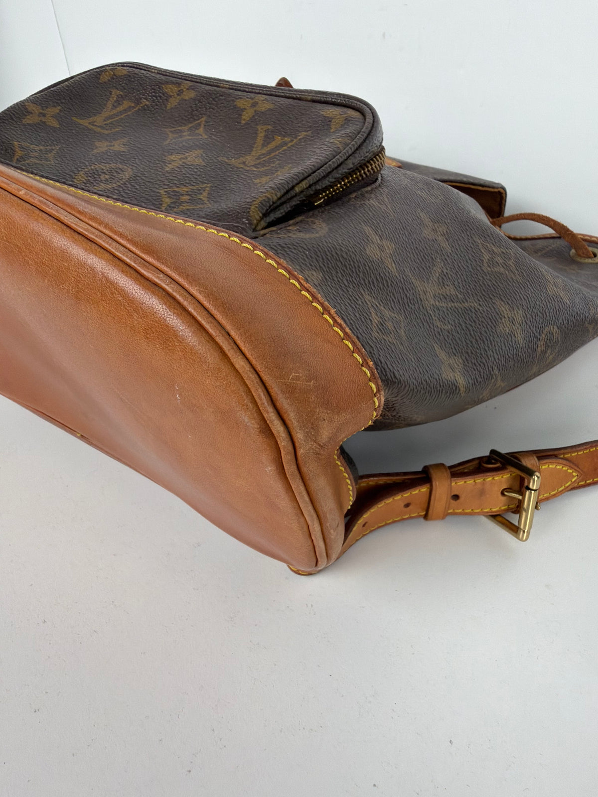 Louis Vuitton Monogram Montsouris Backpack Brown Coated Canvas 1999