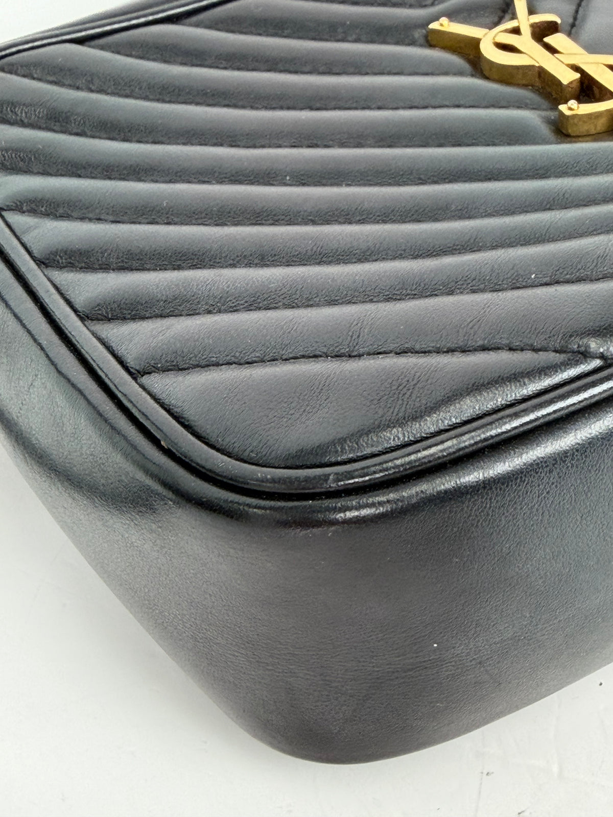Saint Laurent Lou Camera Bag in Black Quilted Leather with Tassel YS22
