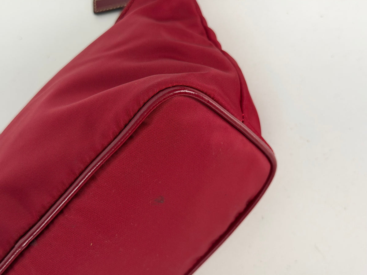 Prada Tessuto Mini Nylon Hobo Shoulder Bag