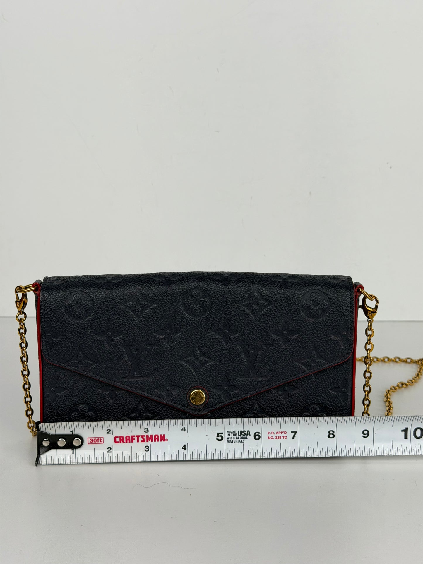 Louis Vuitton Pochette Felicie Crossbody Bag in Blue Monogram Empreinte Leather 2020 YS-08