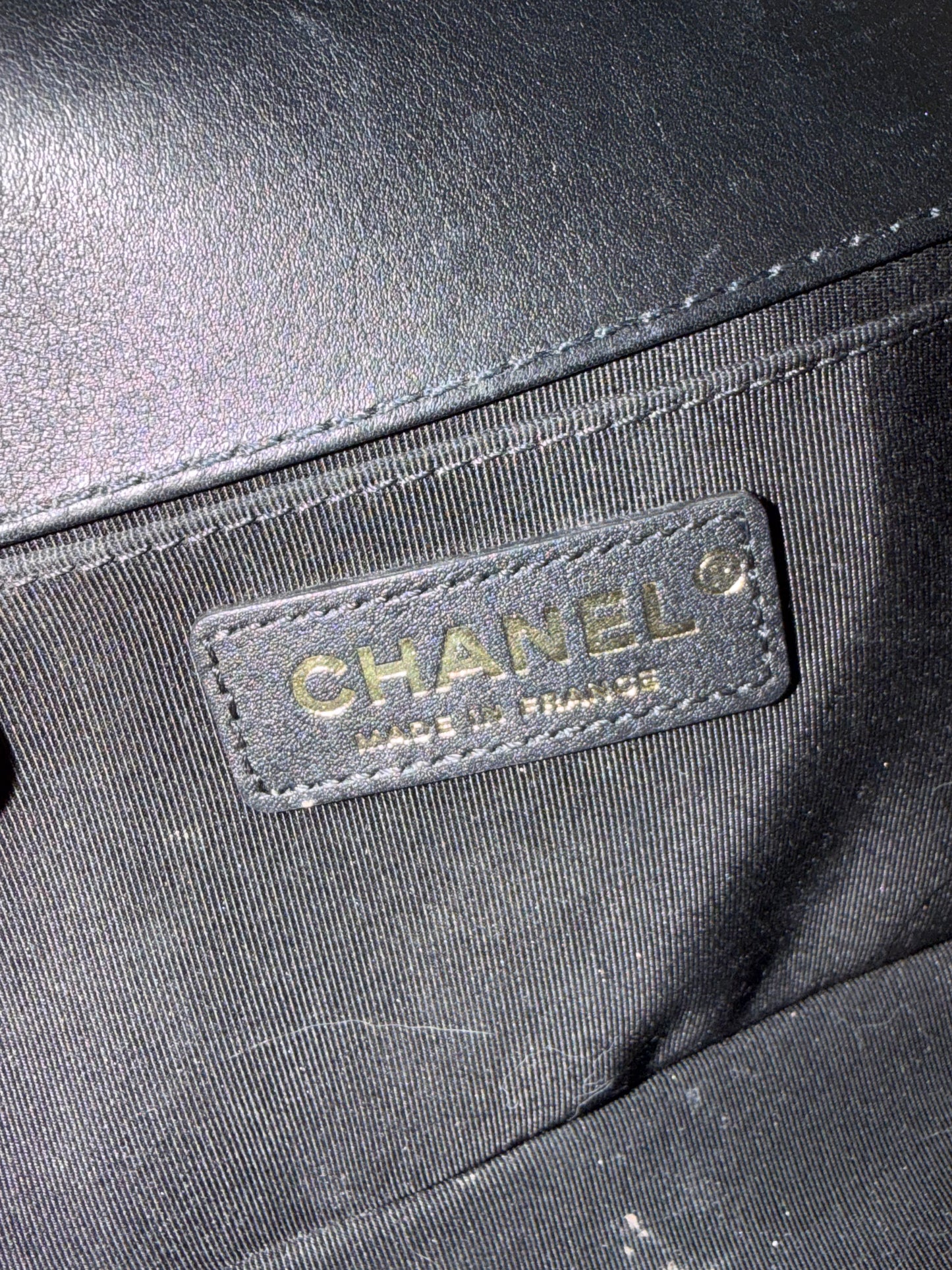 Chanel Quilted Medium Interwoven Chain Top Handle Boy Bag