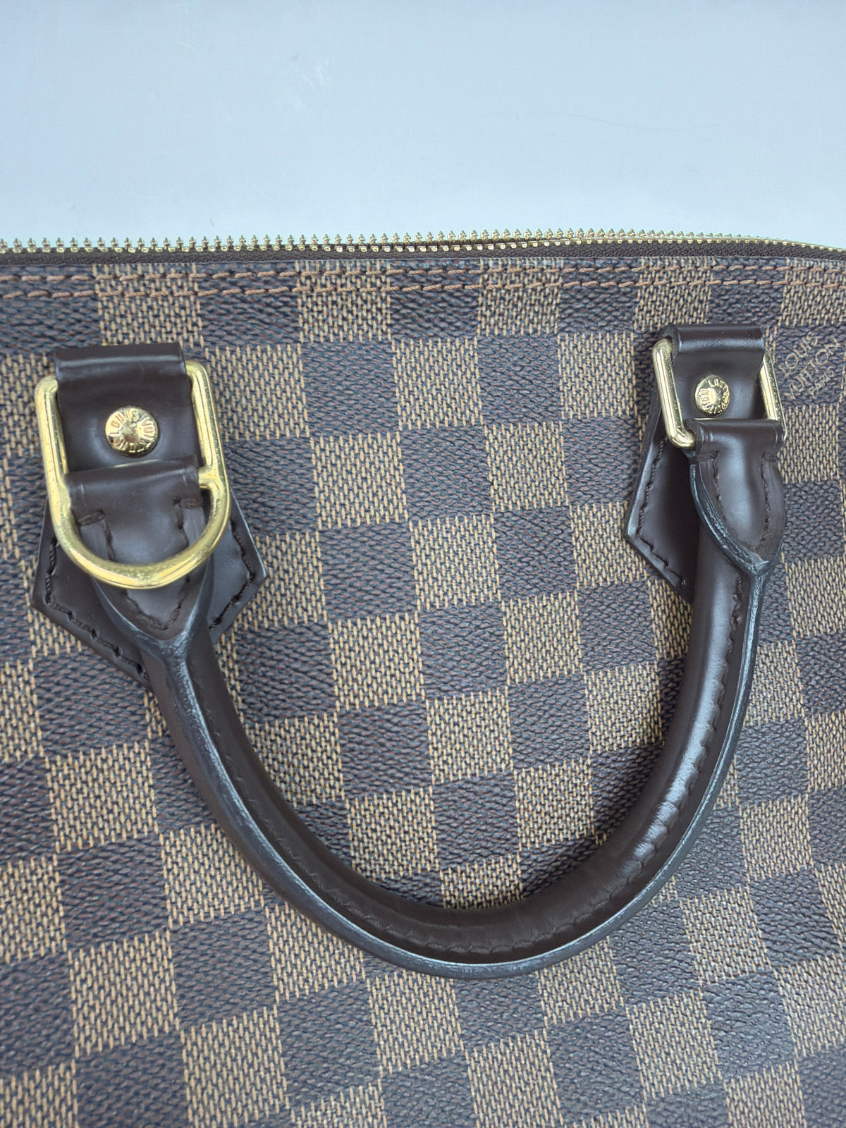 Louis Vuitton Alma PM Damier Ebene Top Handle Bag 2007