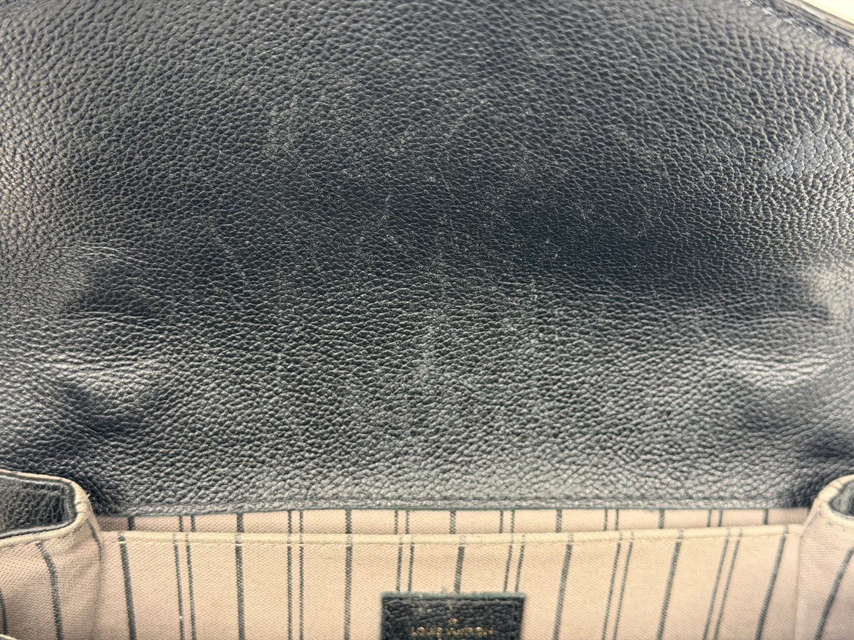 Louis Vuitton Pochette Metis Bag in Black Monogram Empreinte Leather NFC YE-5