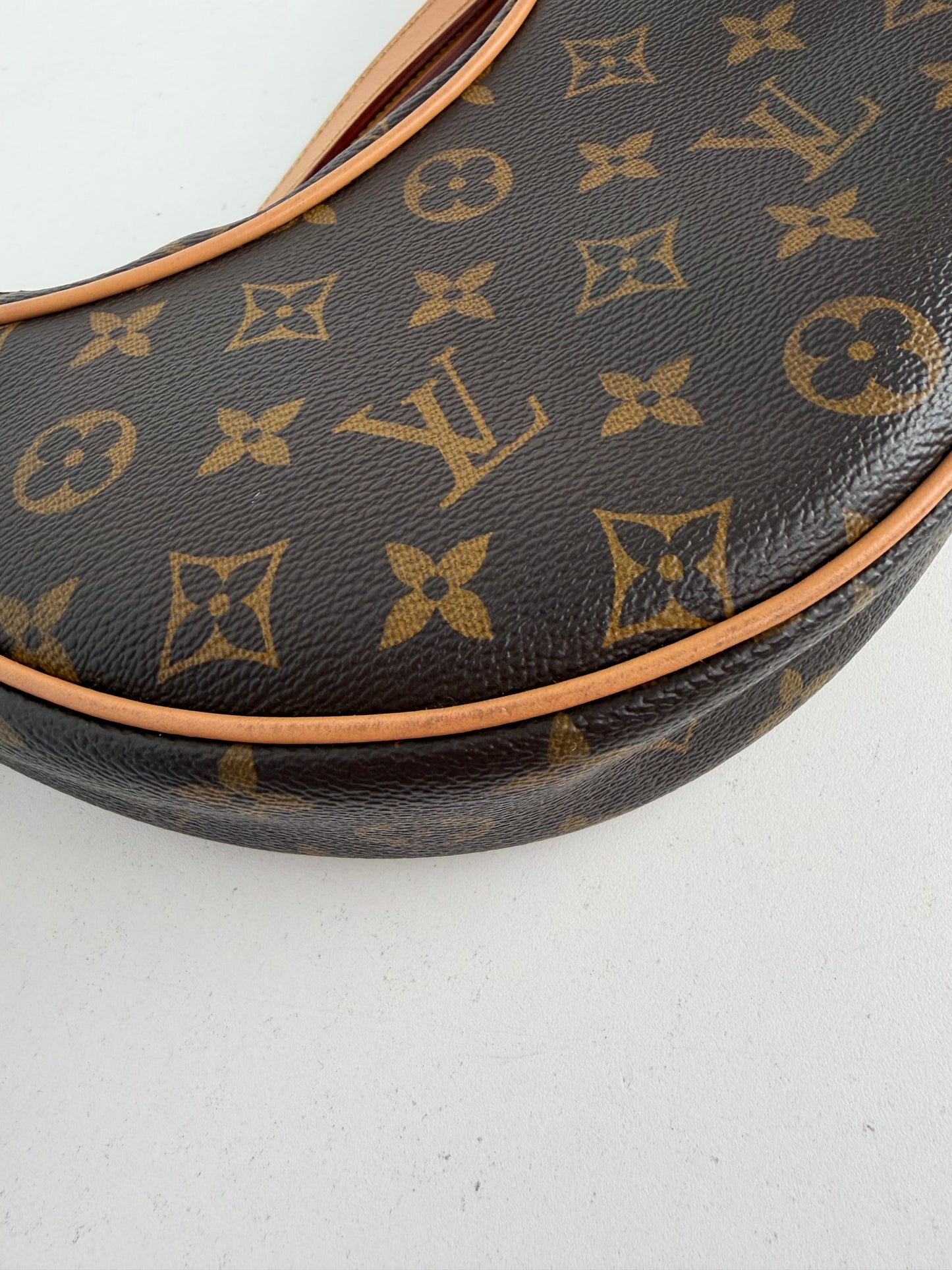 Louis Vuitton Loop Shoulder Bag in Brown LV Monogram Coated Canvas NFC YE-1
