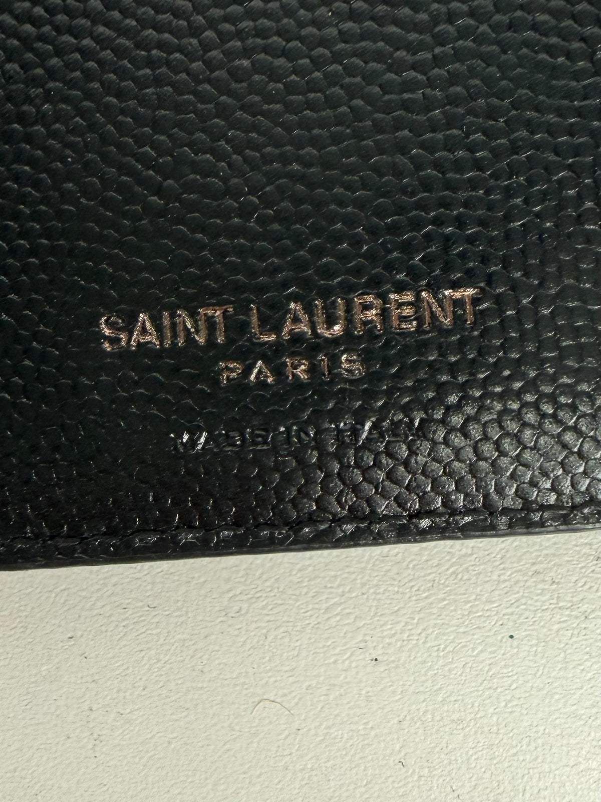 Saint Laurent Cassandre Matelasse Zipped Fragments Card Case Wallet K-1