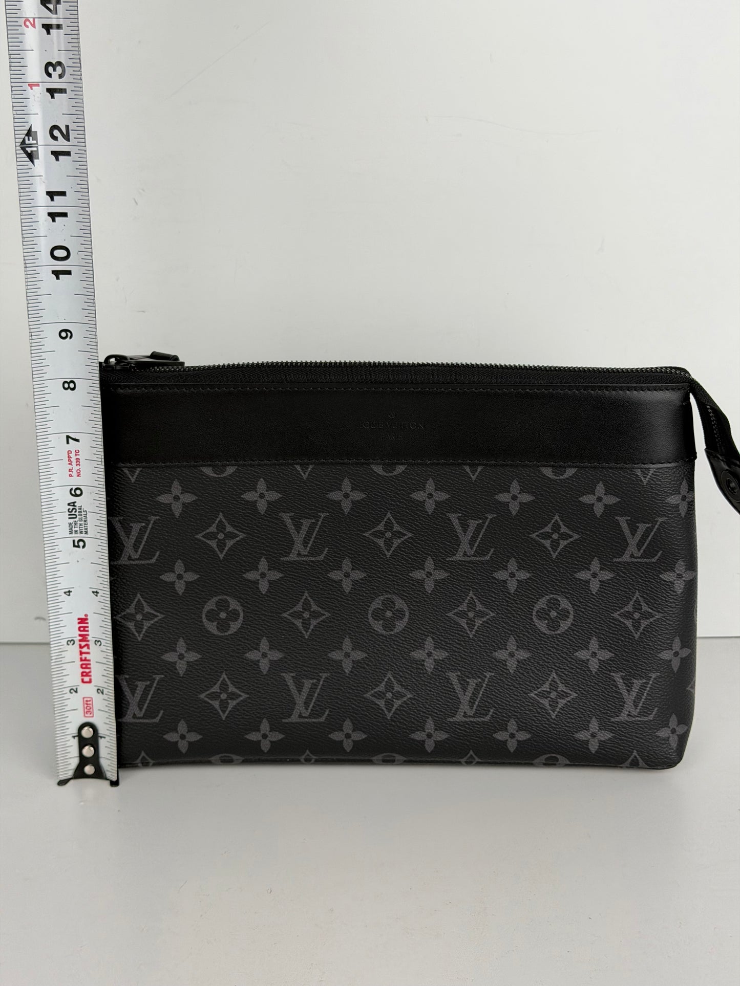 Louis Vuitton Voyage Souple Pochette Bag in LV Monogram Eclipse Canvas NFC YS-10