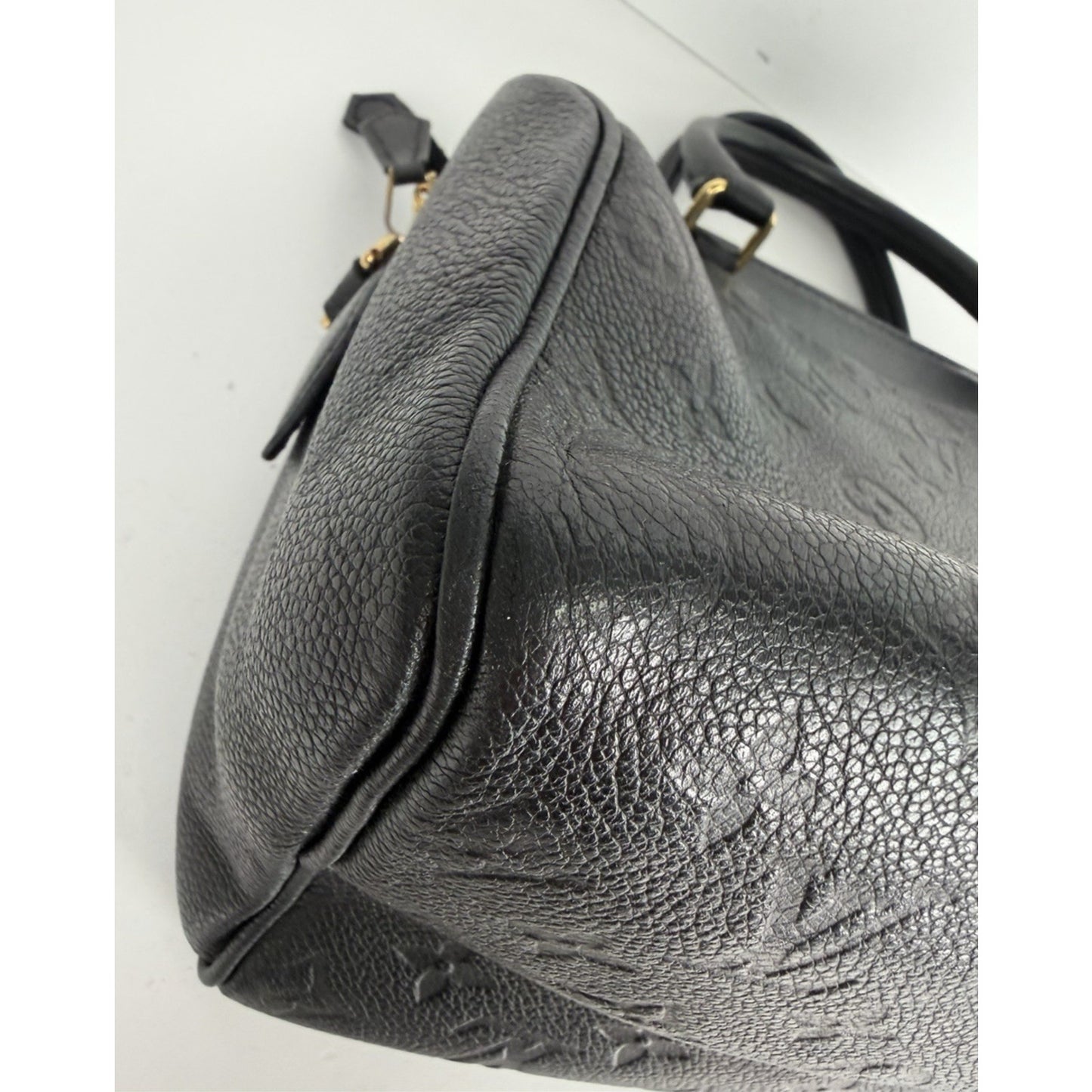 Louis Vuitton Speedy Bandouliere Bag 25 Black Monogram Leather 2016 S10