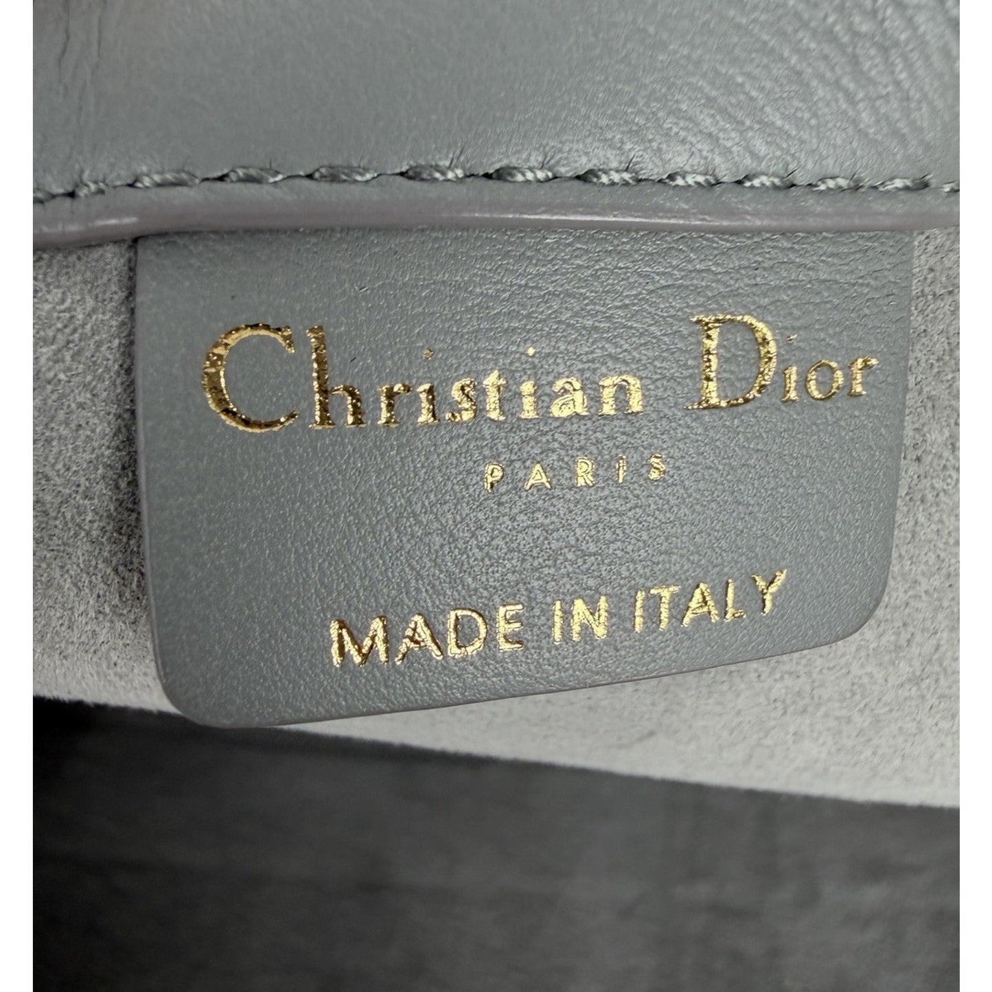 Christian Dior Book Tote Bag Medium in Gray Calfskin Leather 2020 S