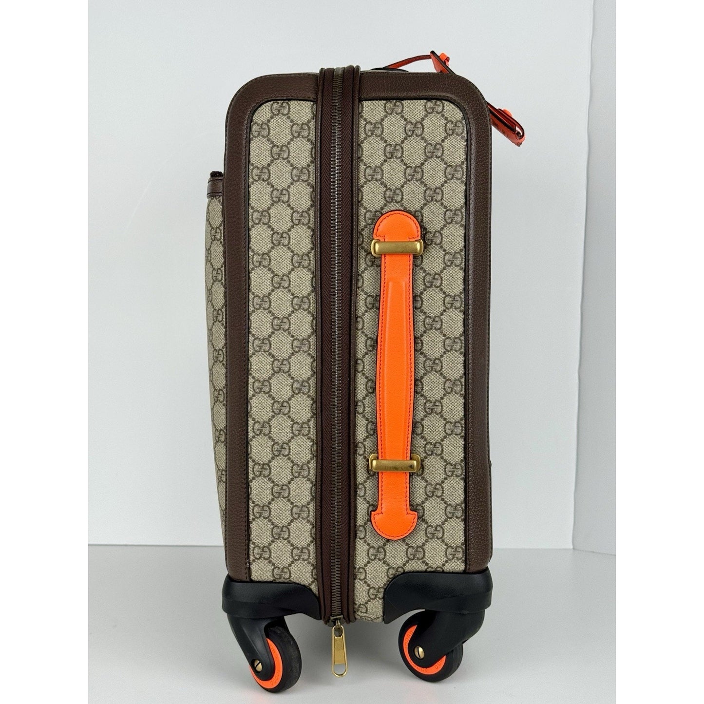 Gucci Savoy Small Cabin Trolley Beige Ebony GG Supreme Canvas