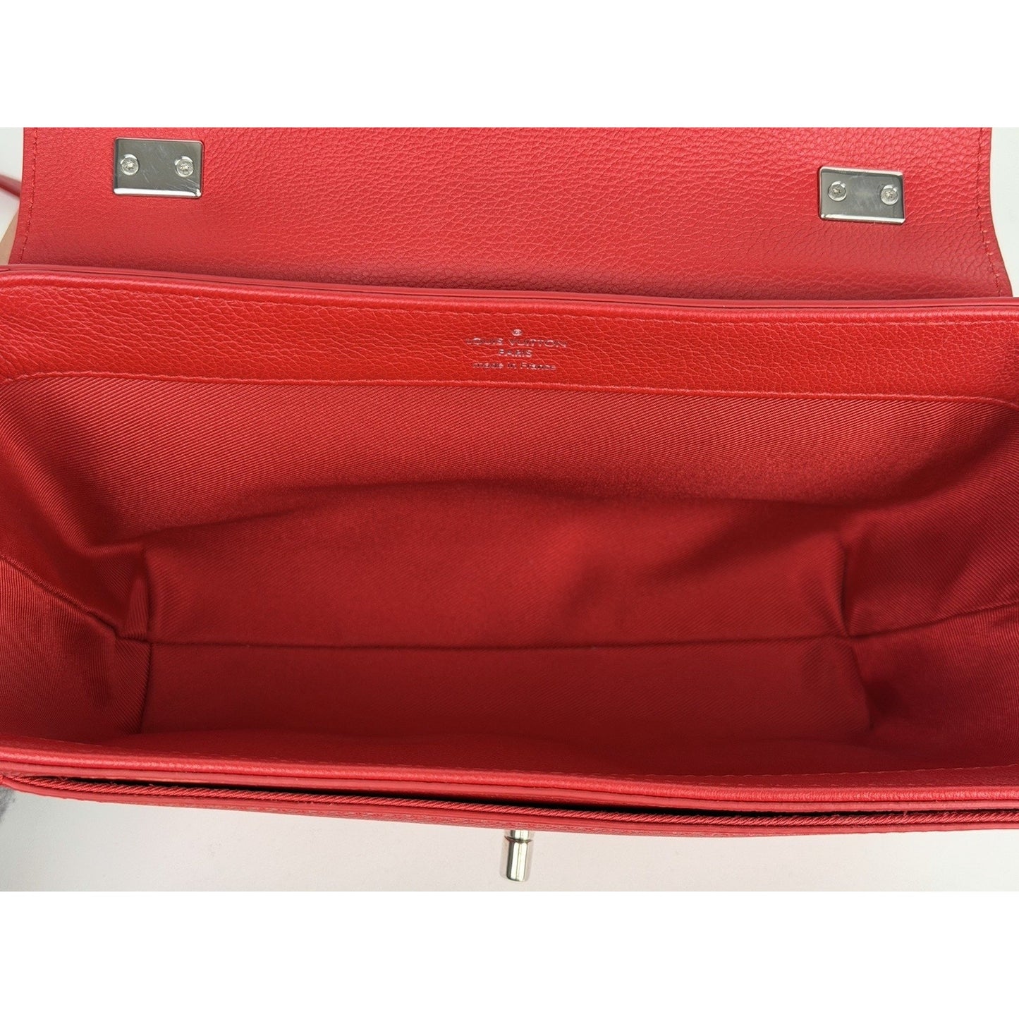 Louis Vuitton Lockme II Chain Crossbody Bag BB in Red Calfskin Leather 2016 S13
