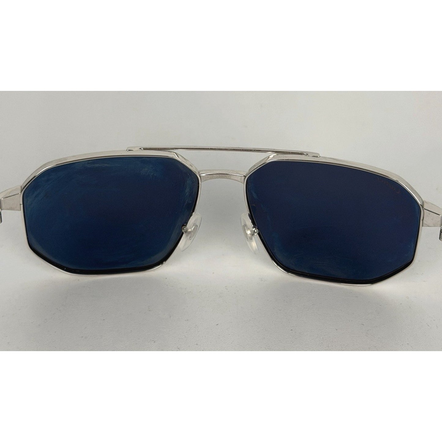 Cartier Santos de Cartier Aviator-Style Sunglasses Dark Blue Lense K1