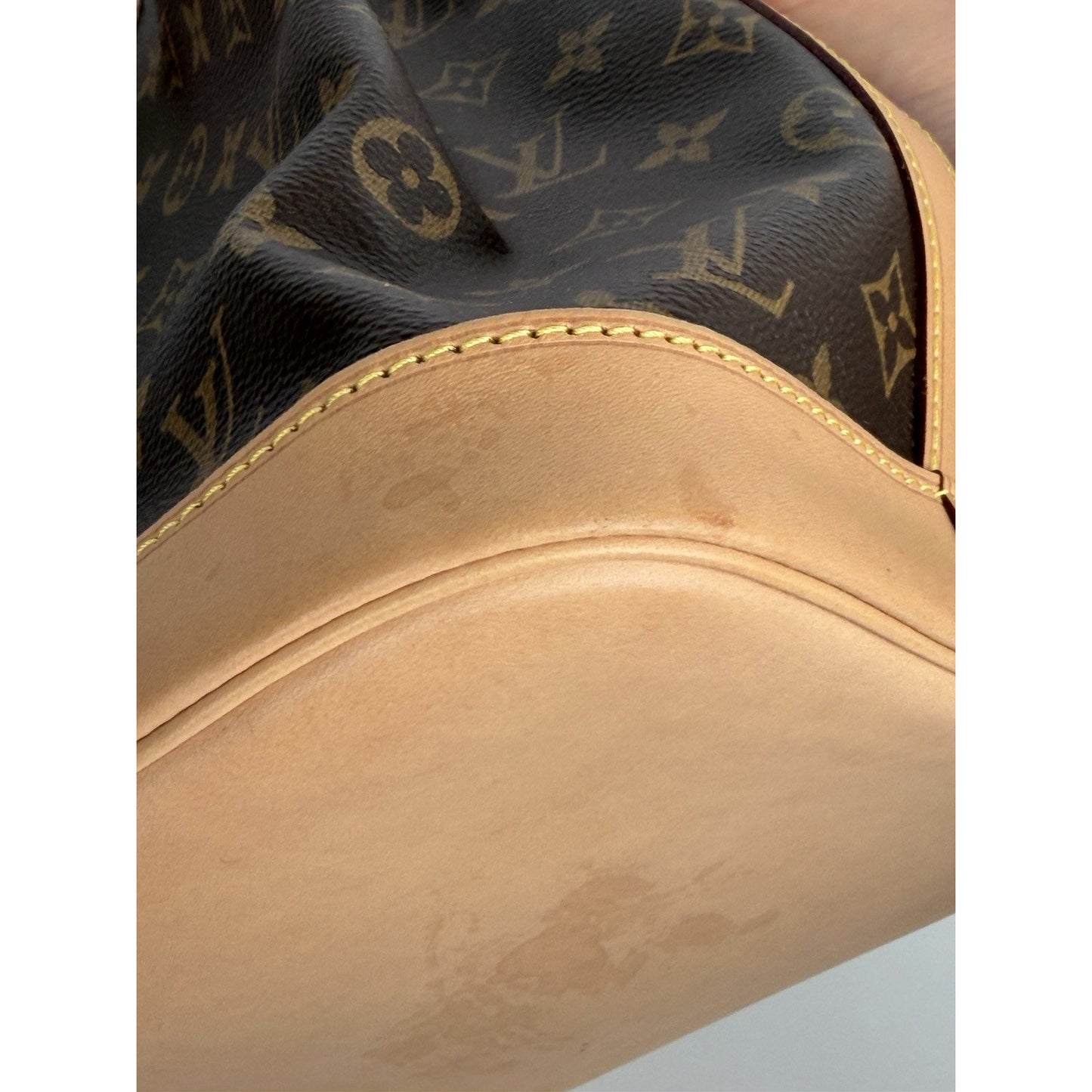 Louis Vuitton Petit Noe Shoulder Bag NM in Brown Monogram Coated Canvas NFC S