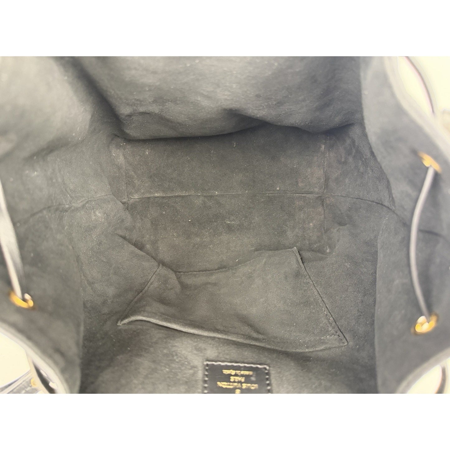 Louis Vuitton Montsouris PM Backpack Black Monogram Empreinte Leather NFC E-6