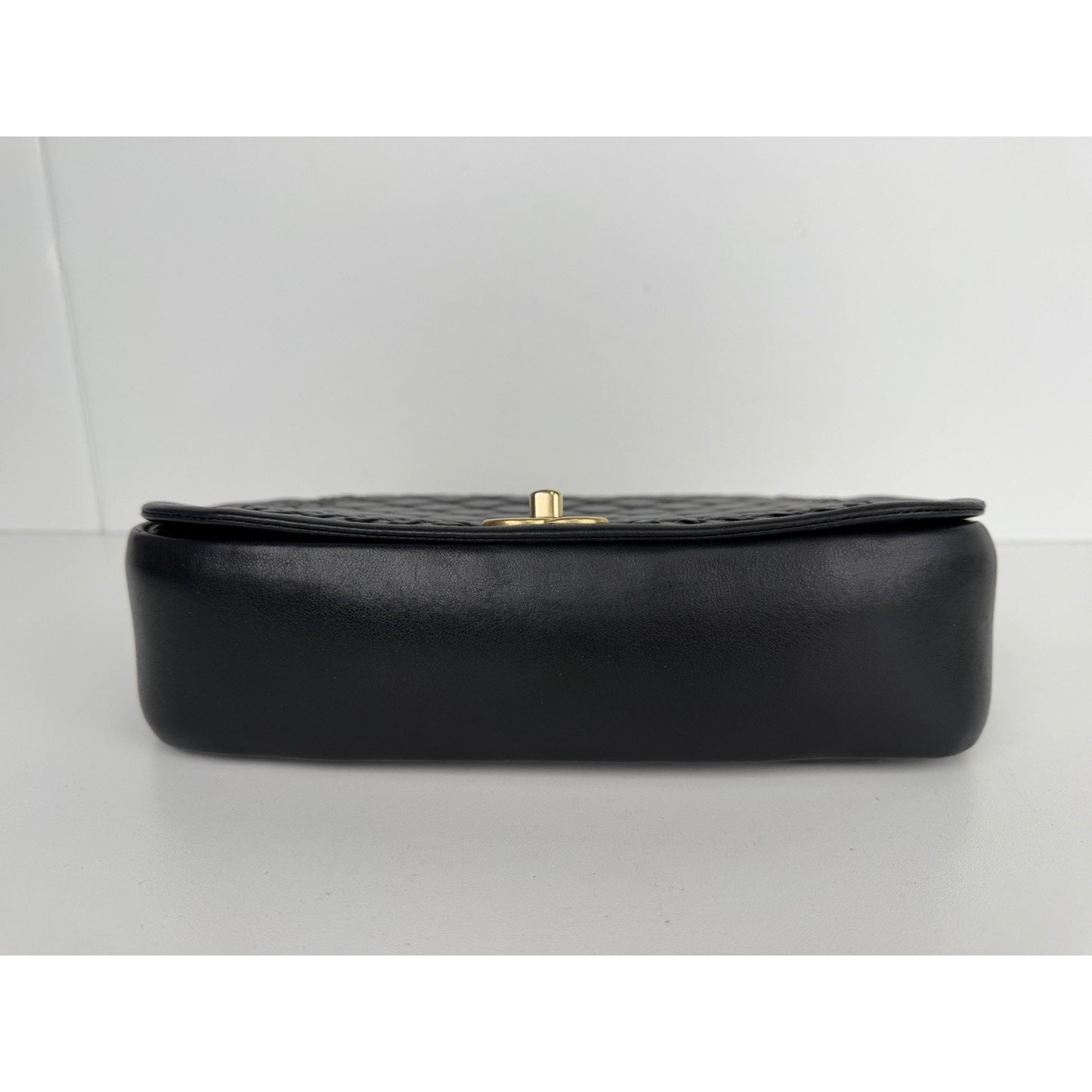 Chanel Braided Saddle Flap Bag in Quilted Black Leather & Gold Hardware 2018 C5