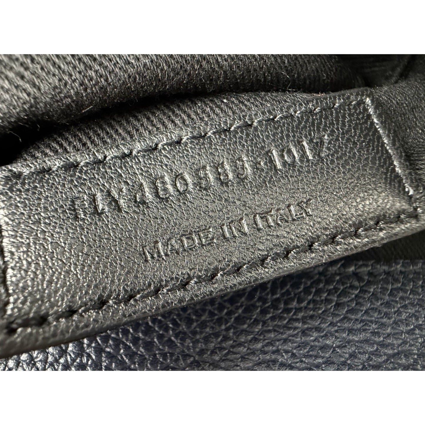 Saint Laurent Backpack Sac de Jour Grained Navy Calfskin Leather