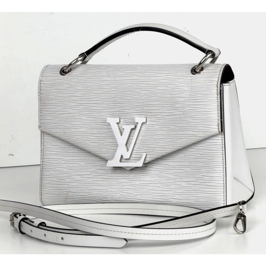 Louis Vuitton Epi Leather Pochette Grenelle Small Bag in White Color 2020 S