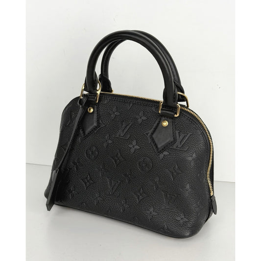Louis Vuitton Neo Alma BB Bag in Black LV Monogram Empreinte Leather NFC B-5