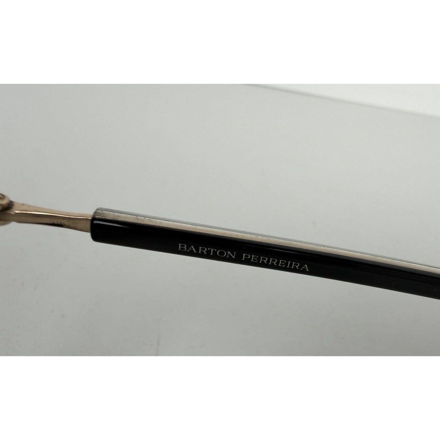 Barton Perreira Justice 56 Round Sunglasses-Frame in Black Acetate