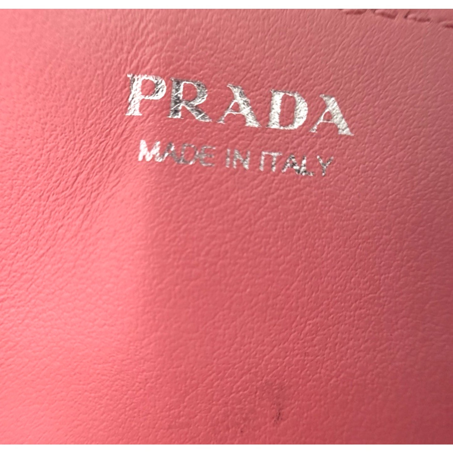 Prada City Elektra Crossbody Wallet on Chain Bag Mini in Pink Calfskin Studded S