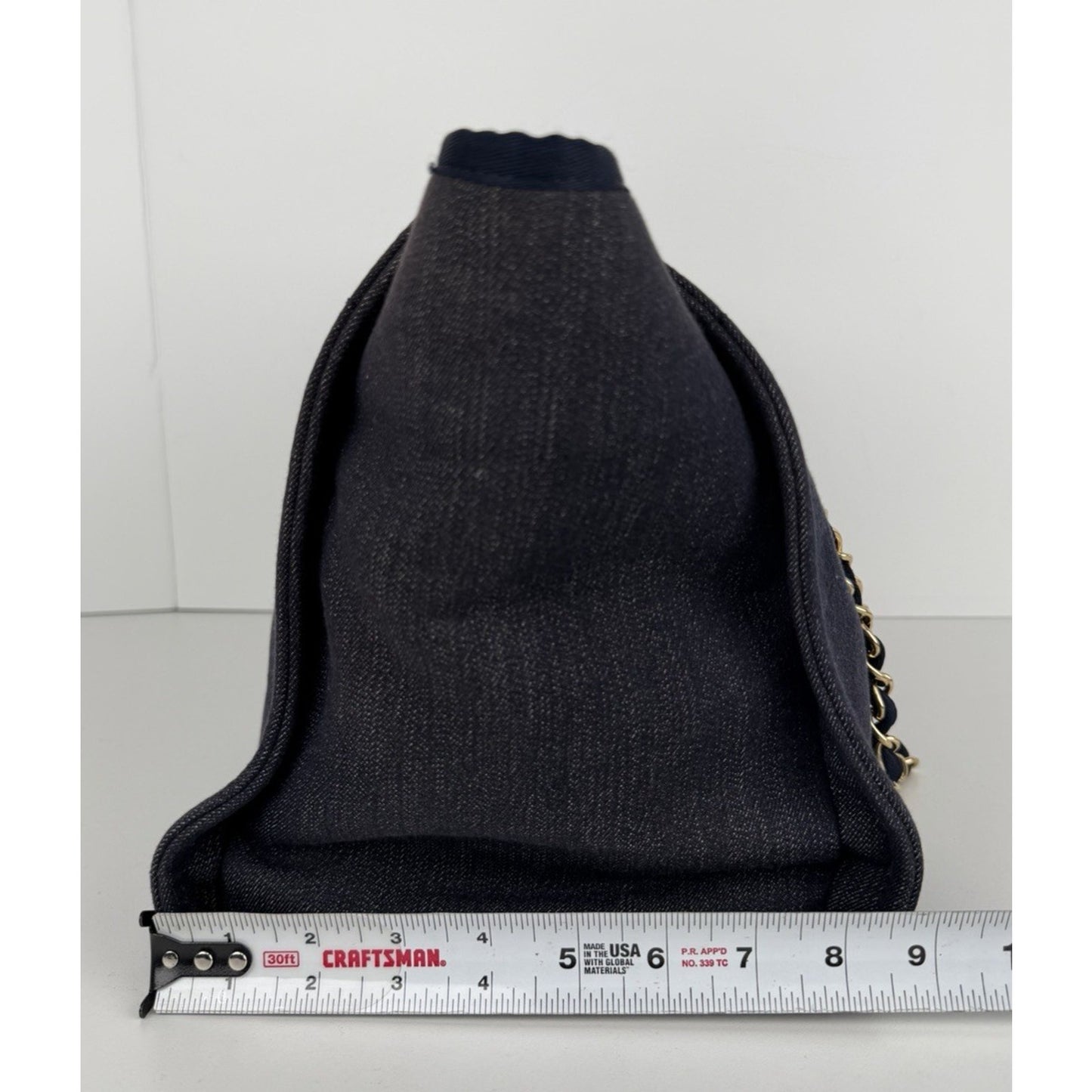 Chanel Deauville Medium Shopping Tote Bag in Denim Canvas 2013 "CC" Logo D1