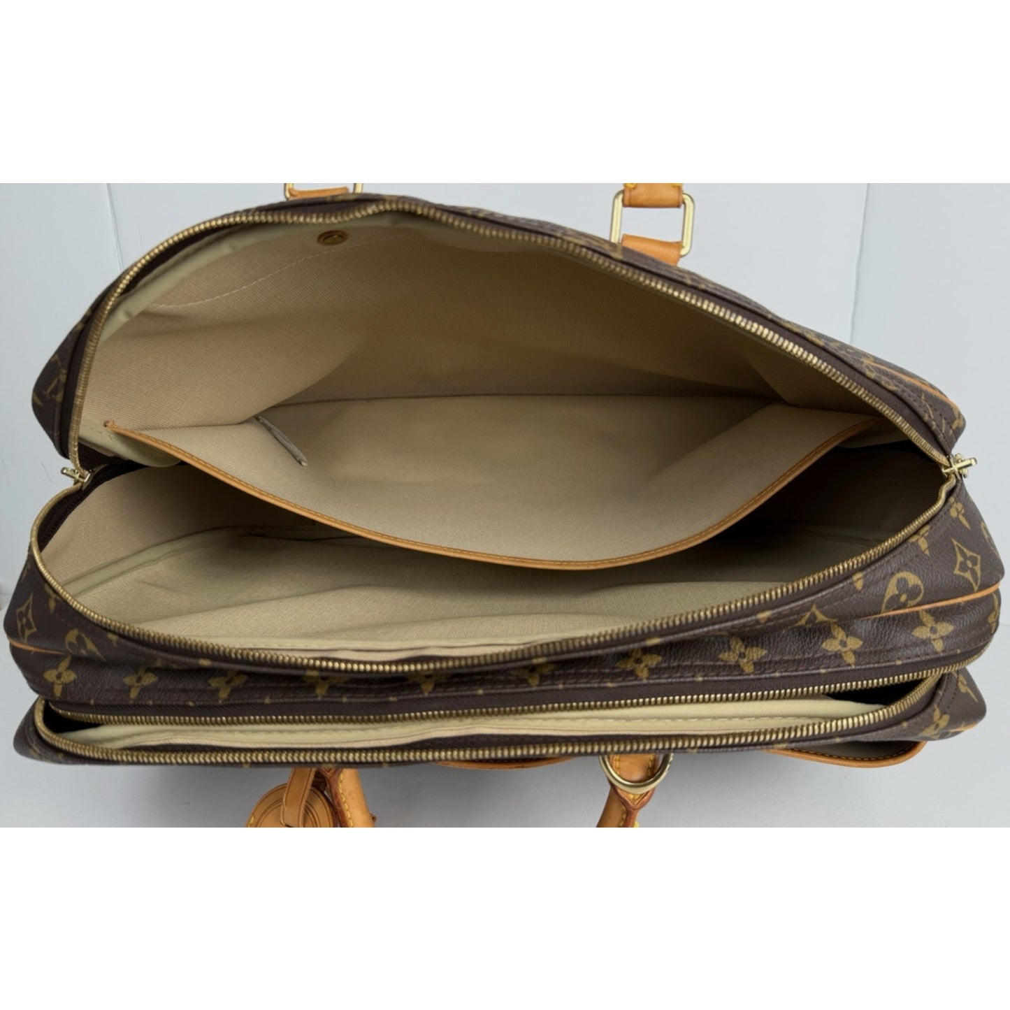 Louis Vuitton Alize 24 Heures Bag In Brown Monogram Coated Canvas Vintage 1998 S