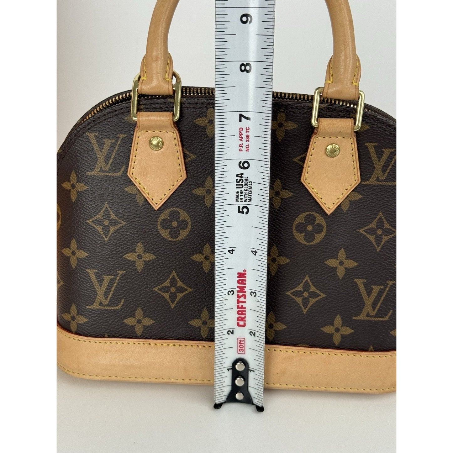 Louis Vuitton LV Monogram Alma BB Top Handle Women's Bag