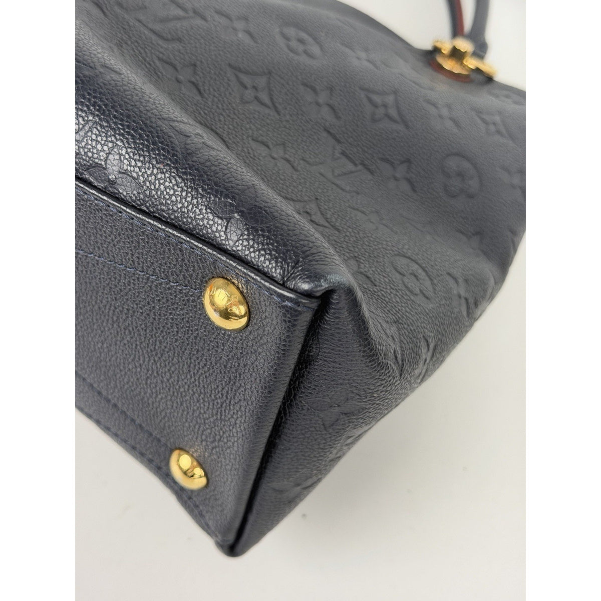 Louis Vuitton V Tote Shoulder Bag MM in LV Monogram Empreinte Leather 2019 S21