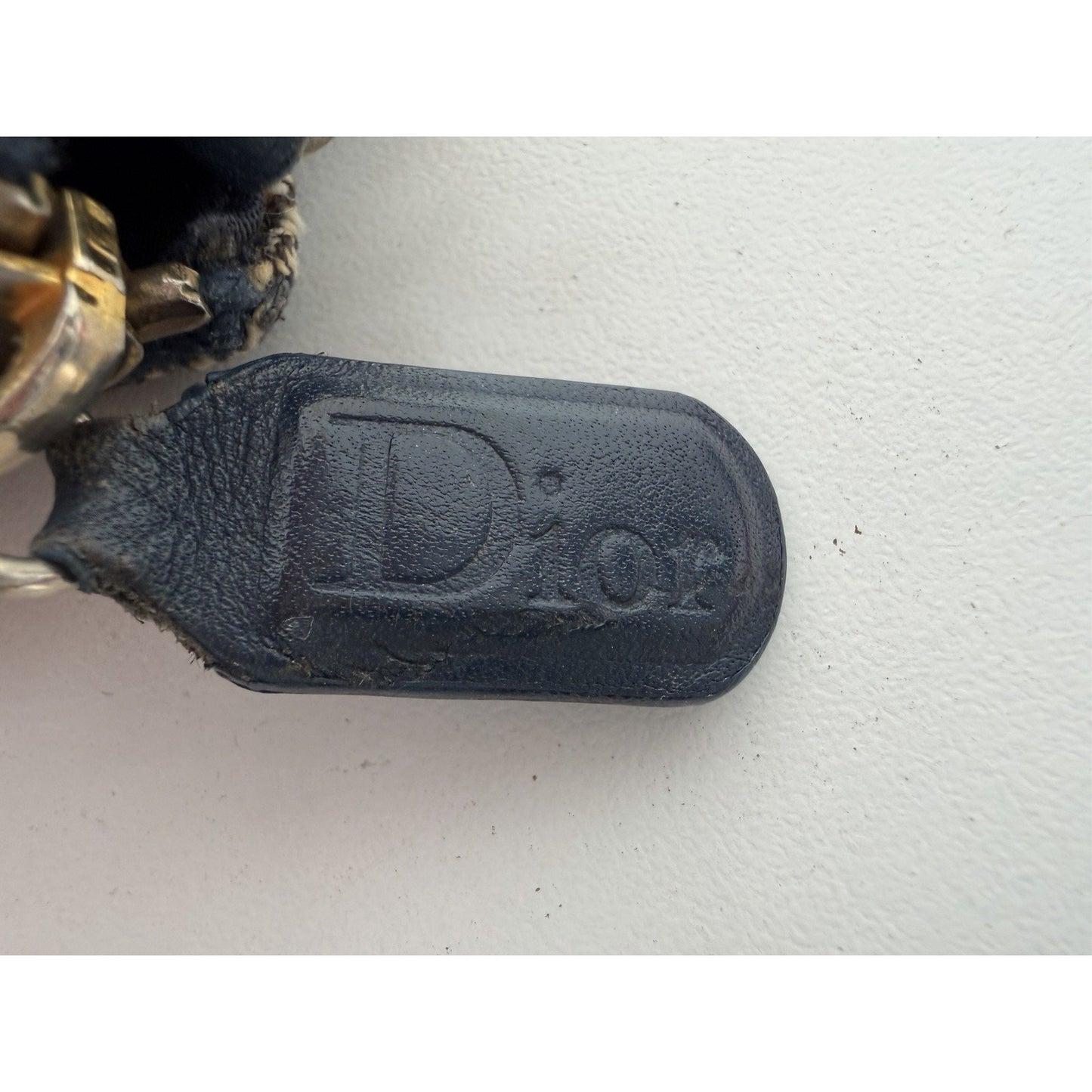 Christian Dior Trotter Saddle Bag in Navy Blue Canvas 2001 S08