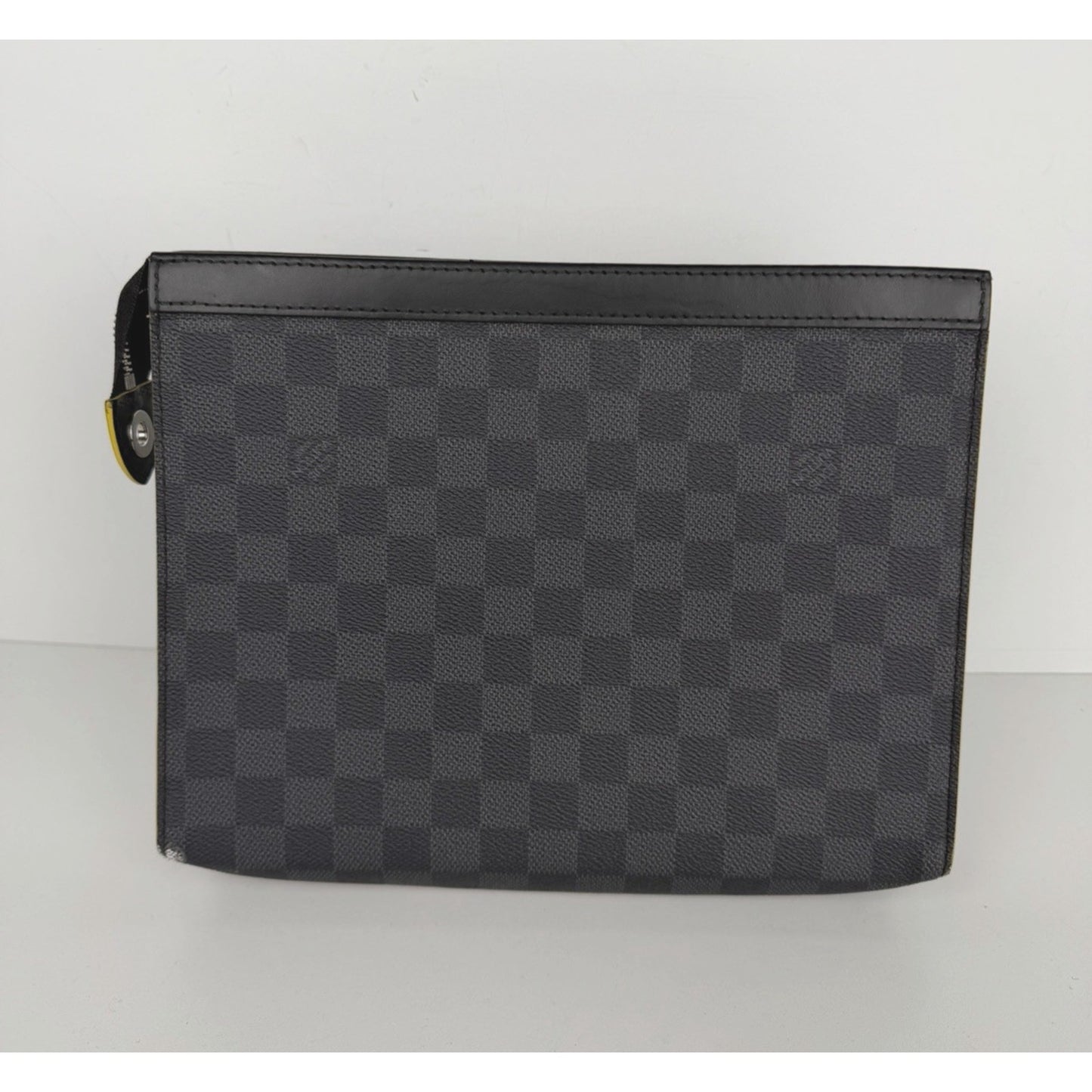 Louis Vuitton Pochette Voyage MM Bag Damier Graphite Canvas Rainbow Logo NFC S14