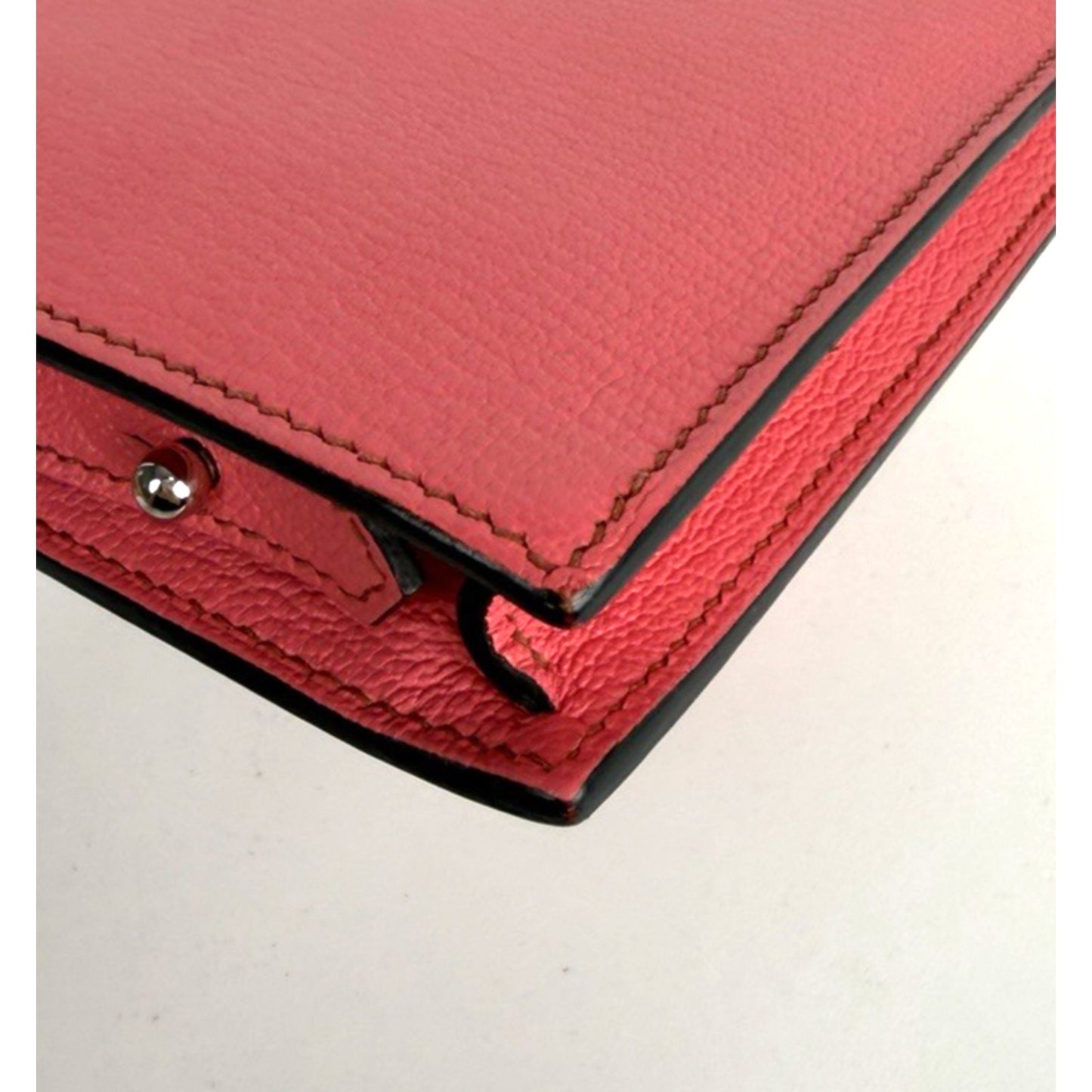 Hermes Faco II Clutch Bag in Rose Extreme Rouge Tomate Chevre Mysore 2017 B5